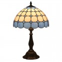 12 Inch Mediterranean Stained Glass Mediterranean Style Table Lamp