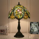 12 Inch European Stained Glass Tulip Style Table Lamp