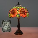 12 Inch European Stained Glass Sunflower Style Table Lamp