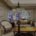 16 Inch European Stained Glass Wisteria Style Floor Lamp