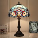 12 Inch Mediterranean Stained Glass Mediterranean Style Table Lamp