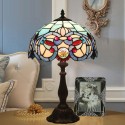 12 Inch Mediterranean Stained Glass Mediterranean Style Table Lamp