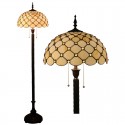 16 Inch European Stained Glass Floor Lamp