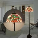 16 Inch European Stained Glass Tulip Style Floor Lamp