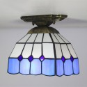 8 Inch European Stained Glass Flush Mount