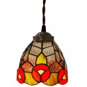 3 Light Stained Glass Pendant Light