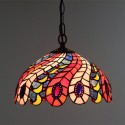 12 Inch European Stained Glass Pendant Light