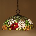 16 Inch European Stained Glass Pendant Light