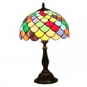 12 Inch European Stained Glass Table Lamp