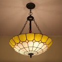 24 Inch European Stained Glass Pendant Light