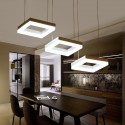 3 Light Aluminum Alloy Pendant Light with Acrylic Shade