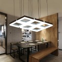 6 Light Aluminum Alloy Pendant Light with Acrylic Shade