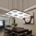 6 Light Aluminum Alloy Pendant Light with Acrylic Shade