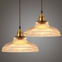 1 Light Vintage Glass Pendant Light