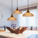 1 Light Vintage Glass Pendant Light