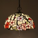 16 Inch European Stained Glass Pendant Light