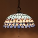 16 Inch European Stained Glass Pendant Light