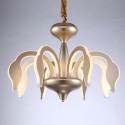 Dimmable 8 Light Modern / Contemporary Steel Chandelier with Acrylic Shade