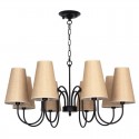 8 Light Contemporary Rustic Mediterranean Style Candle Style Chandelier