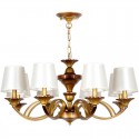 8 Light Retro Mediterranean Style Rustic Candle Style Chandelier