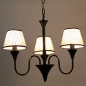 3 Light Rustic Modern Contemporary Retro Black Candle Style Chandelier