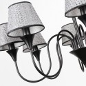 3 Light Rustic Modern Contemporary Retro Black Candle Style Chandelier