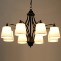 8 Light Rustic Retro Contemporary Candle Style Chandelier