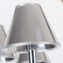 6 Light Modern Contemporary Chrome Candle Style Chandelier