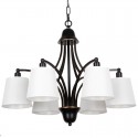 6 Light Rustic Retro Contemporary Candle Style Chandelier