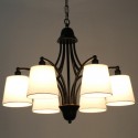 6 Light Rustic Retro Contemporary Candle Style Chandelier