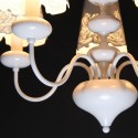 5 Light Modern Contemporary Hollow White Candle Style Chandelier