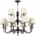 12 Light Rustic Retro Candle Style Chandelier