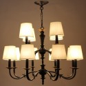 12 Light Rustic Retro Candle Style Chandelier