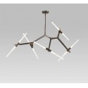 10 Light Modern/ Contemporary Chandelier (Black Golden)