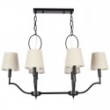 6 Light Modern Contemporary Candle Style Chandelier