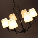 6 Light Modern Contemporary Candle Style Chandelier