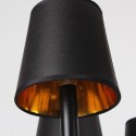 12 Light Hotel Black Retro Candle Style Chandelier