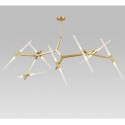 14 Light Modern/ Contemporary Chandelier (Black Golden)