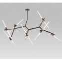 14 Light Modern/ Contemporary Chandelier (Black Golden)