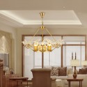 Fine Brass 9 Light Chandelier