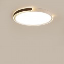 Modern Contemporary Round Stainless Steel Flush Mount Ceiling Light