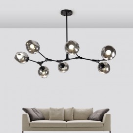 Modern Contemporary Gold Magic Bean Stainless Steel Chandelier