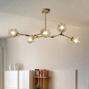 Modern Contemporary Gold Magic Bean Stainless Steel Chandelier