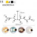 Modern Contemporary Gold Magic Bean Stainless Steel Chandelier