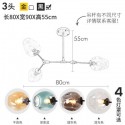 Modern Contemporary Gold Magic Bean Stainless Steel Chandelier