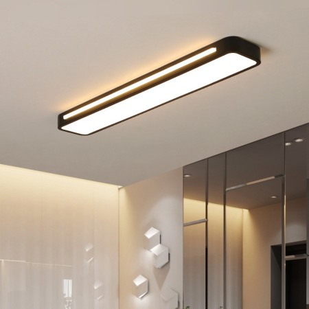 Modern Contemporary Stainless Steel Flush Mount Ceiling Light