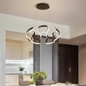 Modern Contemporary Ring Stainless Steel Chandelier