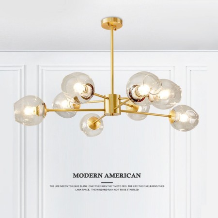 Modern Contemporary Magic Bean Glass Chandelier