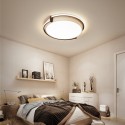 Modern Contemporary Round Stainless Steel Flush Mount Ceiling Light