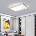 Modern Contemporary Rectangle Aluminum Alloy Acrylic Flush Mount Ceiling Light